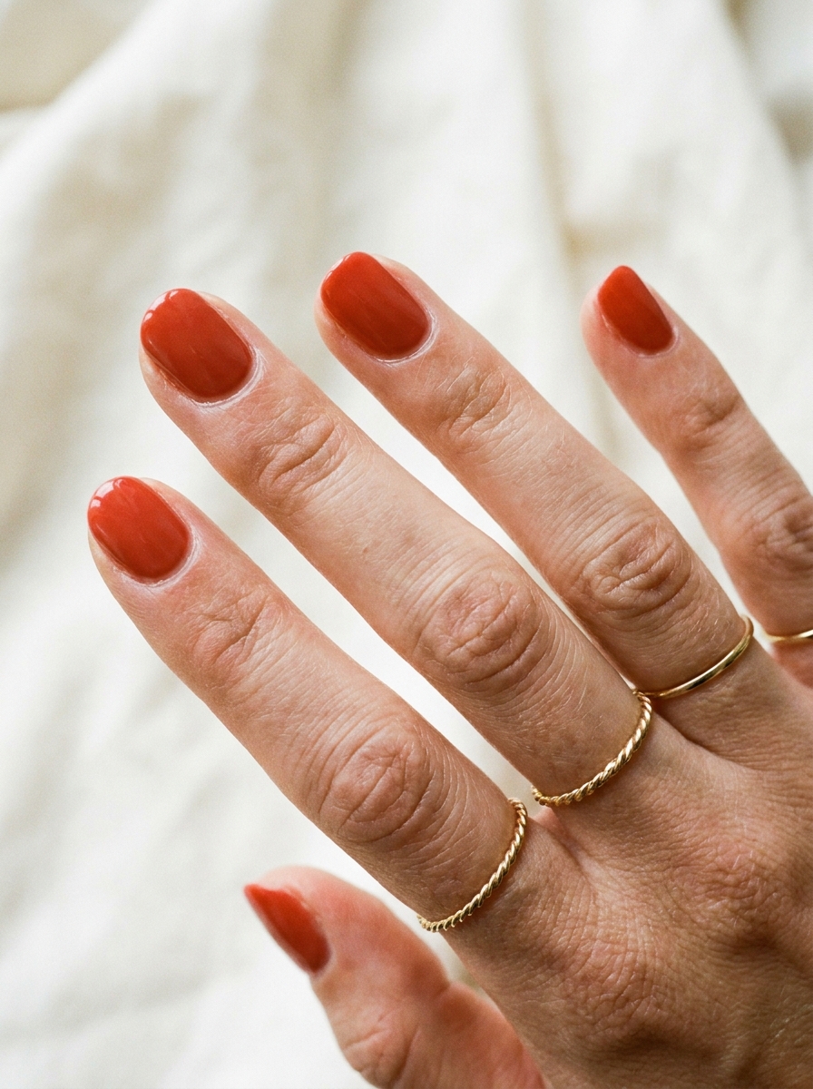 Tomato Red als Nagel Farben Sommer Inspiration 2026